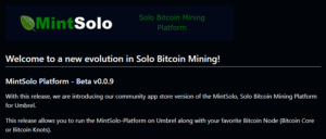 MintSolo App v0.0.9
